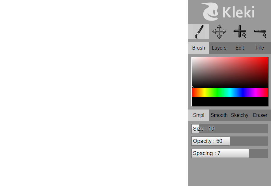 screenshot of kleki